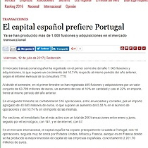 El capital espaol prefiere Portugal